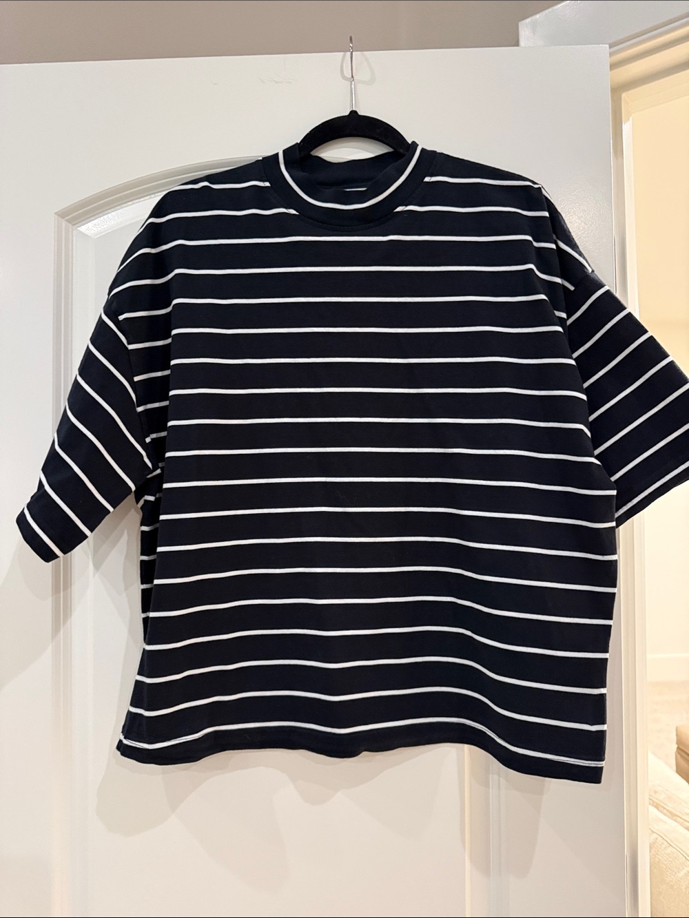 COS Boxy Tee with high neck